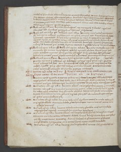 Tilføj MS 16974 f.112v Eusebius af Cæsarea, Chronicon, med tilføjelser fra Sankt Hieronymus, Prosper fra Aquitaine, Marius fra Avenches og en anonym forfatter (vellum) af English School