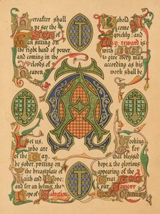 Advent (farve litho) af English School