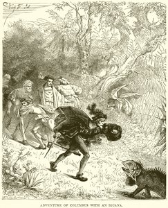Columbus eventyr med en leguan af English School