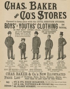 Annonce for Chas Baker & Cos Stores af English School