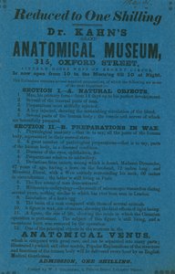 Annonce for Dr Khans Grant Anatomical Museum af English School