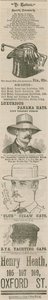 Annonce for Henry Heath, 105-109 Oxford Street, London, The Hatterie af English School