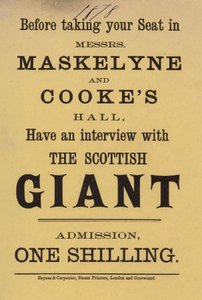 Annonce for Mrs Maskelyne og Cookes Hall af English School