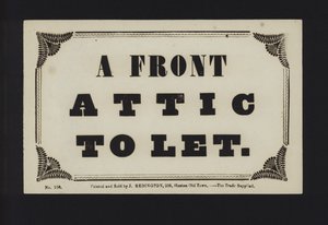 Annonce: Et forloft til leje (type) af English School