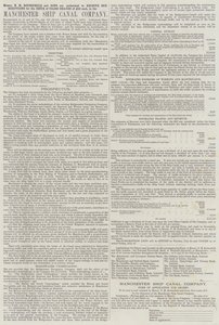 Annonce, Manchester Ship Canal Company (gravering) af English School