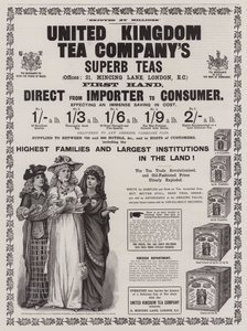 Annonce, United Kingdom Tea Company (gravering) af English School