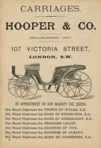 Annonce for Hooper & Co vogne af English School