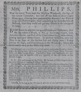 Anzeige für Mrs. Phillips von English School