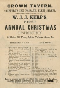 Annonce for W J J Kerps første årlige juleuddeling af English School