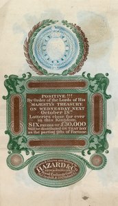 Annonce for sidste lotteri af English School