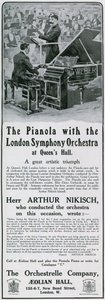 Annonce for pianola af English School