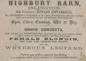 Annonce for Highbury Barn Tavern af English School