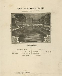 Werbung für die Pleasure Baths