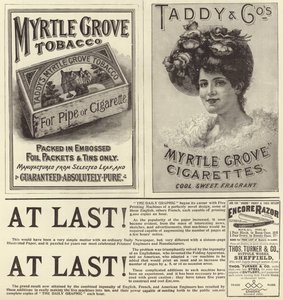 Annoncer spredte sig fra The Graphic Christmas Number 1896