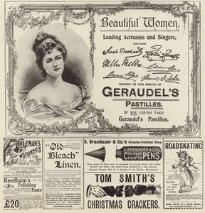 Annoncer spredte sig fra The Graphic Christmas Number 1896 af English School