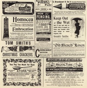 Annoncer spredte sig fra The Graphic Christmas Number 1897 af English School