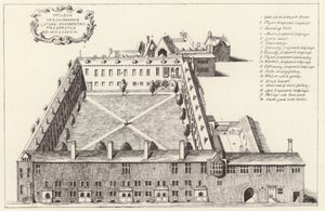 Luftfoto af Gresham College i City of London af English School