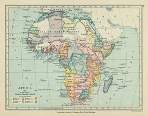 Afrika (farvelitografi) af English School