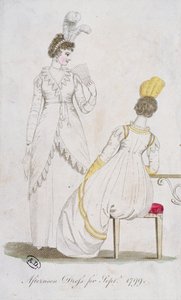 Eftermiddagskjole til september 1799 af English School