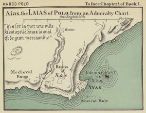 Aias, Polos Laias, fra et Admiralitetskort (farvelitografi) af English School