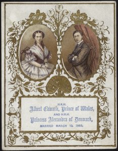 Albert Edward, Prins af Wales, og Prinsesse Alexandra af Danmark af English School