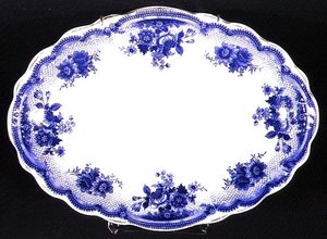 Albertoli mønster Staffordshire tallerken, ca. 1860 (keramik) af English School