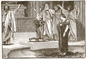 Alexander ved Jupiter Ammons tempel af English School