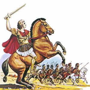 Alexander den Store om Bucephalus af English School