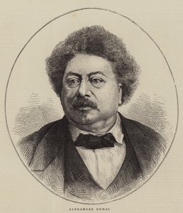 Alexandre Dumas (engraving) af English School