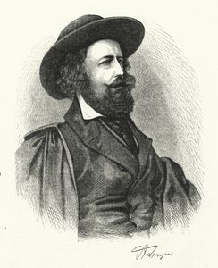 Alfred Lord Tennyson (gravering) af English School