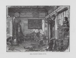 Alma Tademas tidligere atelier (litografi) af English School