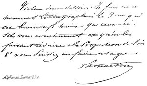 Alphonse Lamartine af English School