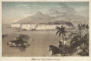 Ambas Bay, Afrikas vestkyst (farvet gravering) af English School