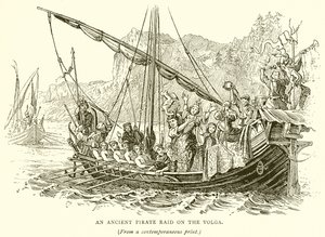 Et gammelt piratangreb på Volga af English School