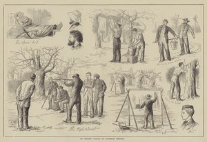 En kunstnerkoloni ved Burnham Beeches (gravering) af English School