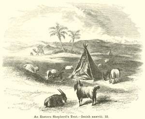 An Eastern Shepherds Tent, Esajas, xxxviii, 12 af English School