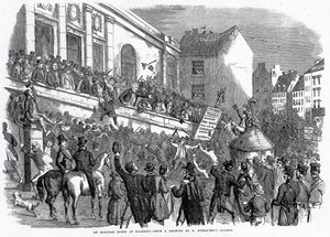 En valgscene i Kilkenny, illustration fra 