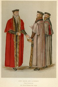 An Elizabethan Lord Mayor and Aldermen, illustration fra 
