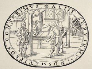 Et engelsk trykkeri, 1619 af English School