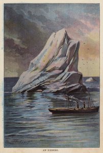 Et isbjerg (farvelitografi) af English School