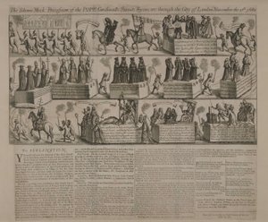 En anti-katolsk procession, 1680 af English School