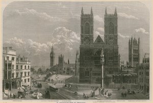 En arkitektonisk gruppe i Westminster af English School