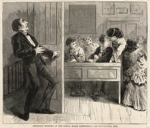 Et pædagogisk kys (gravering) af English School