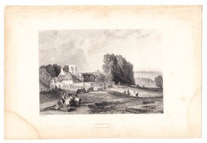 En gravering af London fra Highgate, omkring 1800 (gravering) af English School