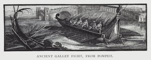 Gammel gallerikamp, fra Pompeji (gravering) af English School