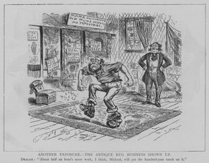 Eine weitere Enthüllung, das Geschäft mit antiken Teppichen aufgedeckt von English School