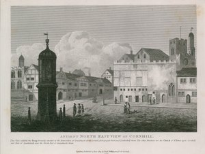 Gammel nordøst udsigt over Cornhill af English School