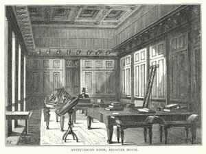 Antiquitätenraum, Register House (Stich)