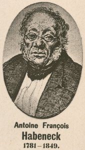 Antoine Francois Habeneck (gravering) af English School