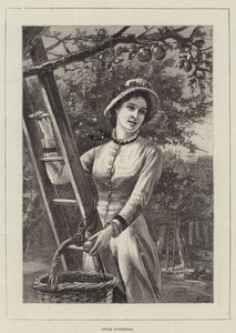 Æbleindsamling (gravering) af English School